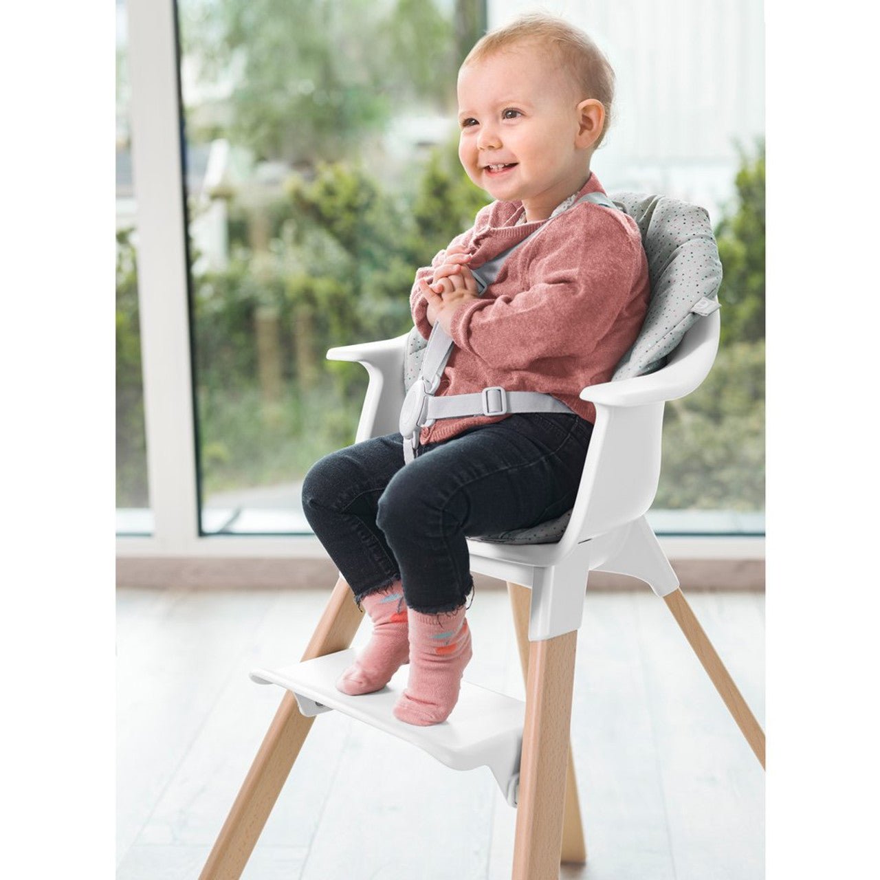 Stokke Clikk High Chair with Travel Bag, White - ANB Baby -816559153230$100 - $300