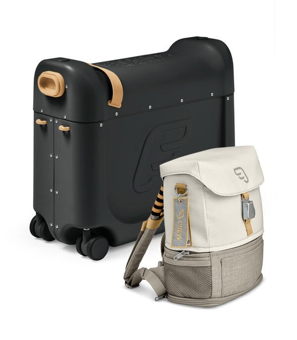 Stokke Jetkids BedBox + Crew Backpack Travel Bundle, Black - ANB Baby -$100 - $300