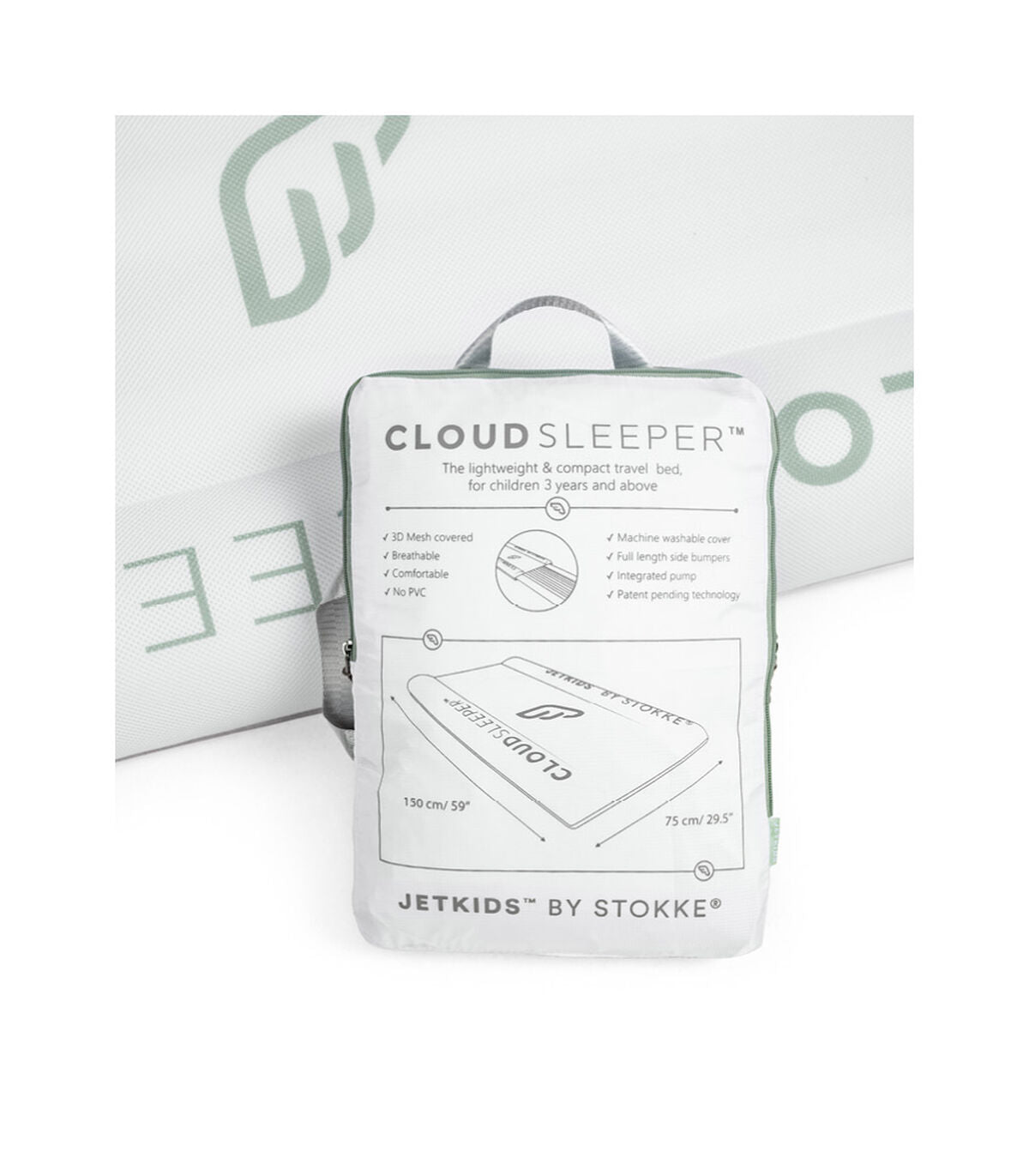 Stokke JetKids by Stokke CloudSleeper, White - ANB Baby -$75 - $100
