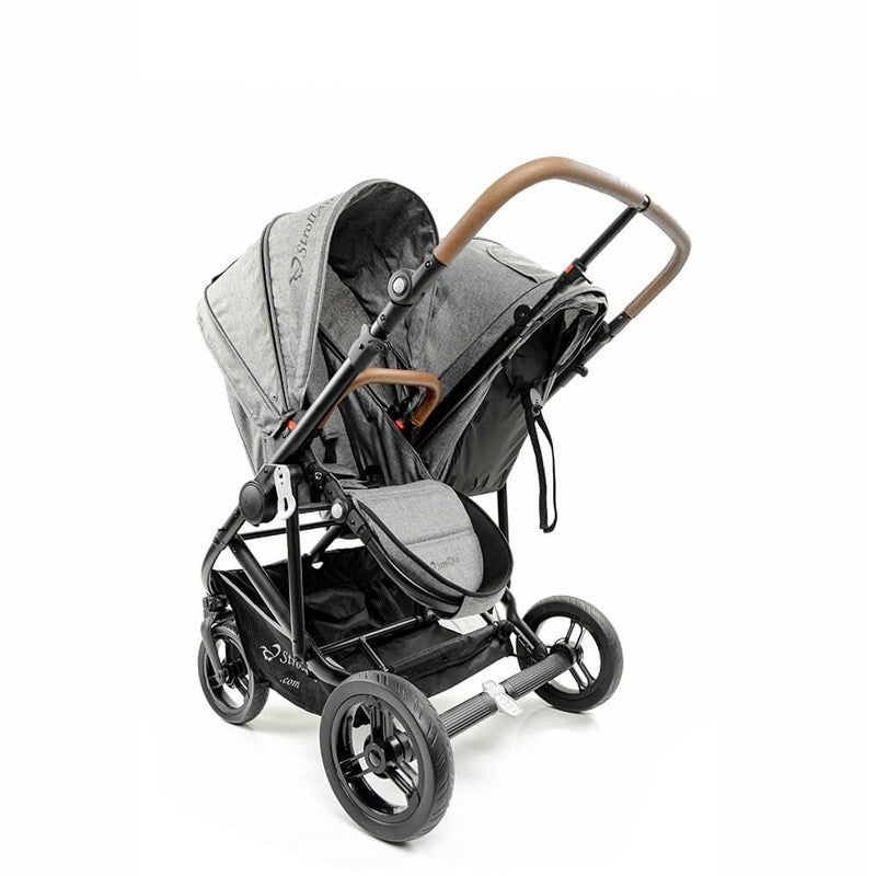 StrollAir Twin Way Twin Stroller/Double Stroller - Denim Slate - ANB Baby -$500 - $1000