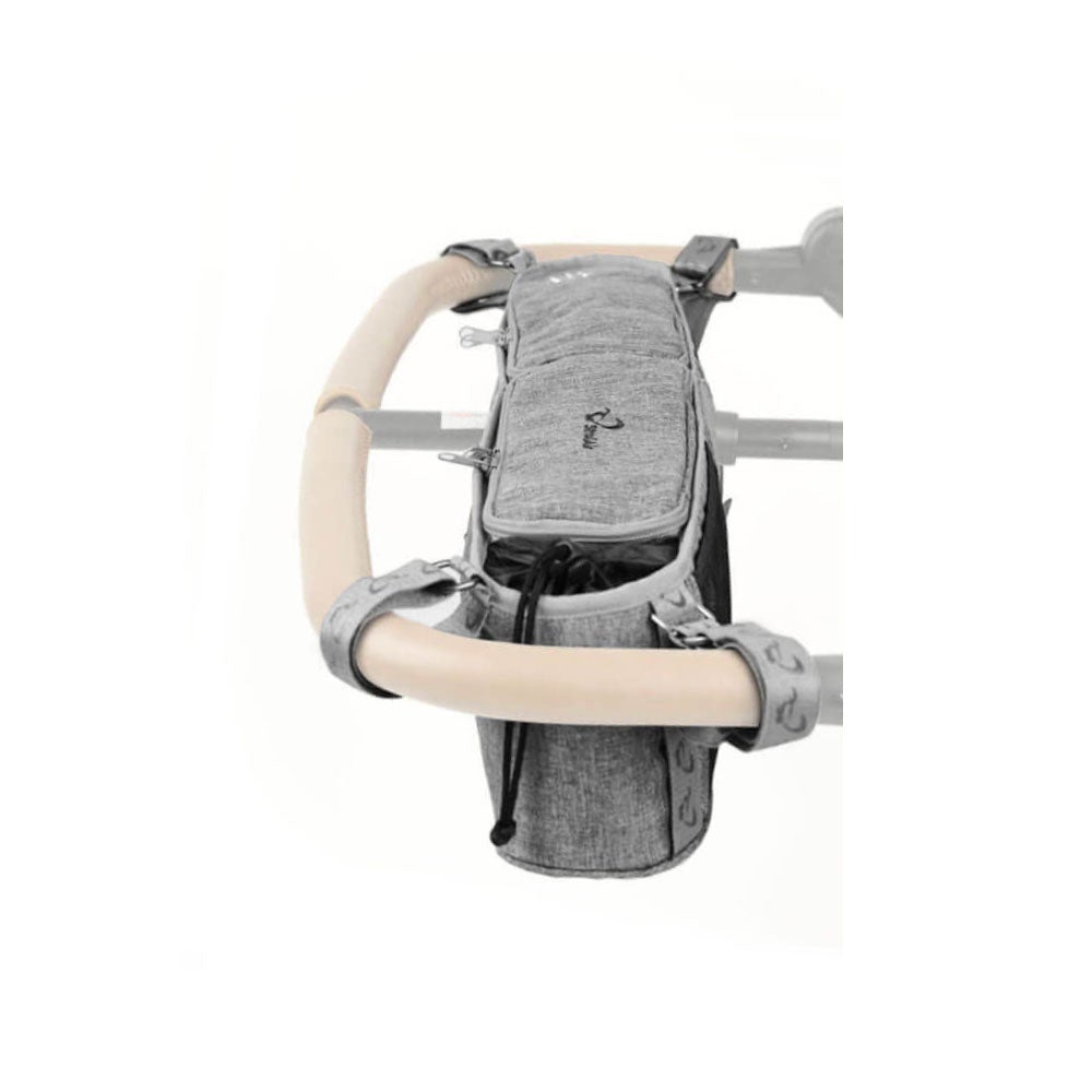 StrollAir Universal Twin/Double Stroller Organizer/Parent Console - Black/ Denim Slate - ANB Baby -$50 - $75