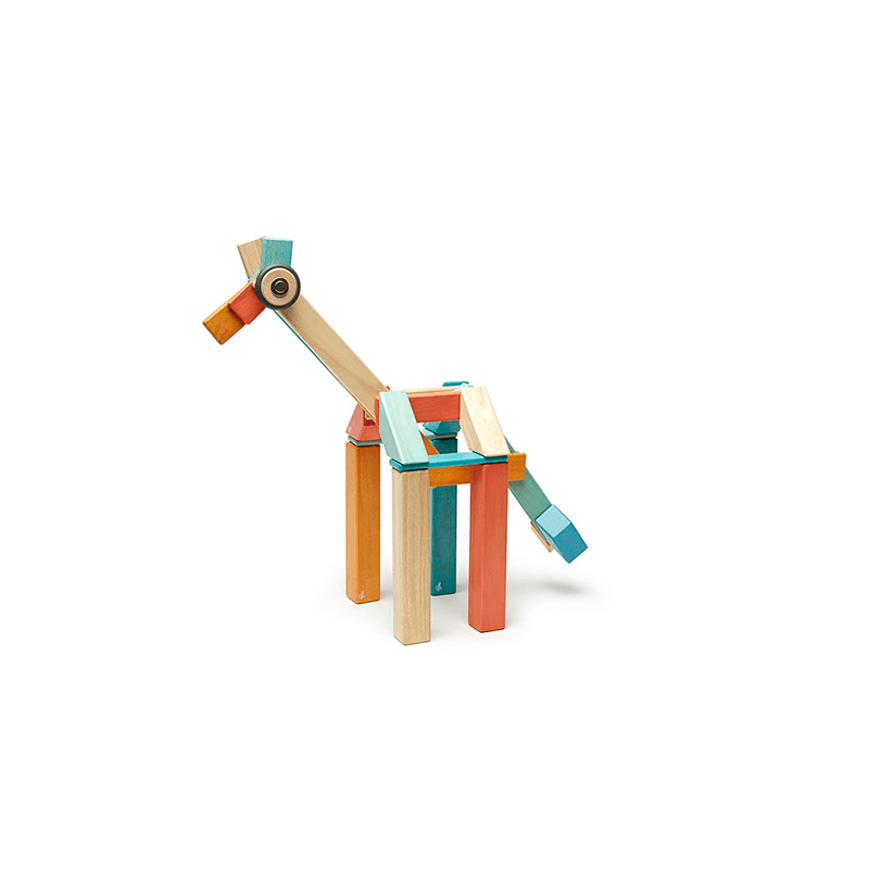 Tegu Magnetic Wooden Block Set, Sunset 14-42 Piece Sets - ANB Baby -3+ years