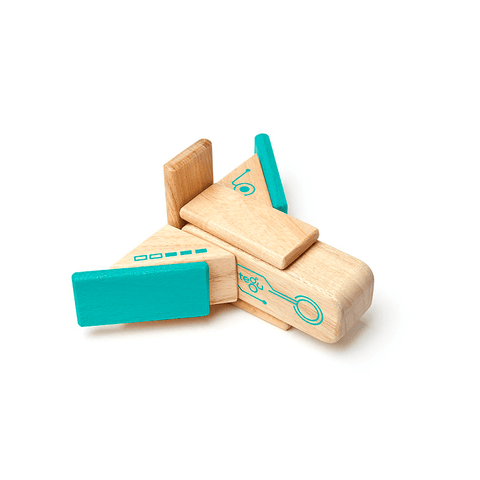 Tegu Robo Magnetic Wooden Block Set, 8 Pieces, -- ANB Baby