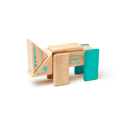 Tegu Robo Magnetic Wooden Block Set, 8 Pieces, -- ANB Baby