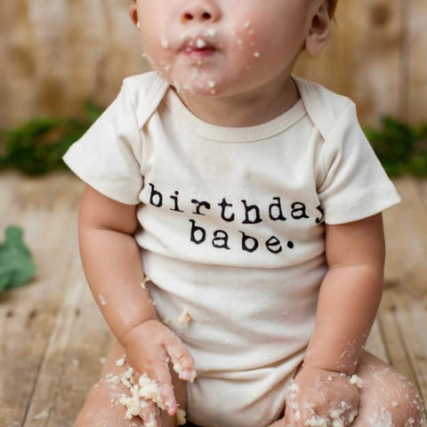 Tenth & Pine Birthday Babe Organic Cotton Onesie, -- ANB Baby