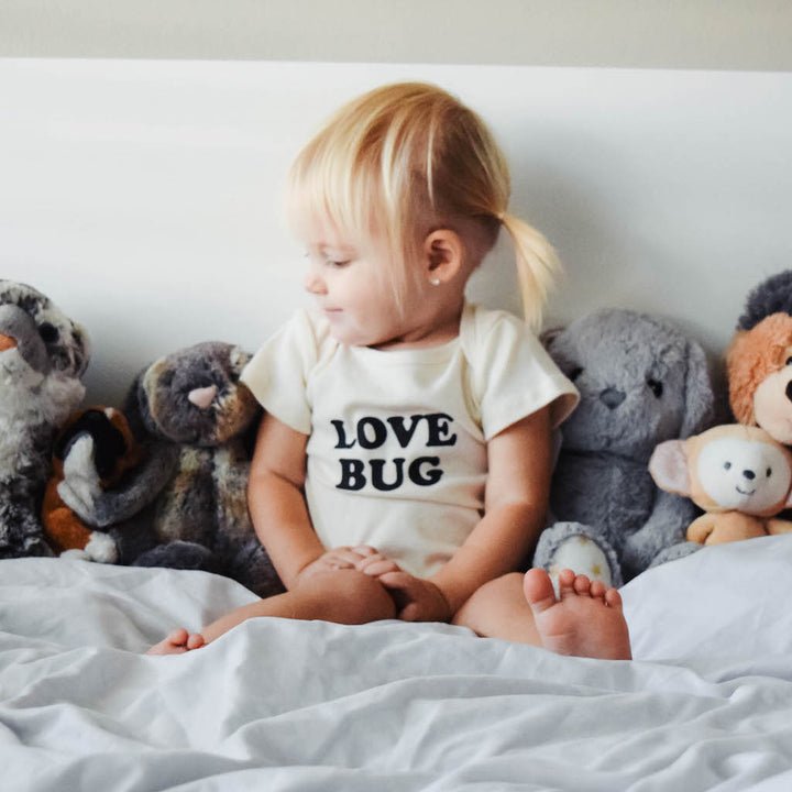 Tenth & Pine Love Bug Organic Cotton Onesie, -- ANB Baby