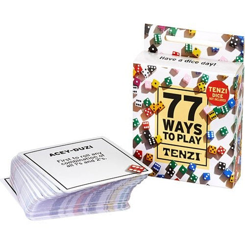 Tenzi 77 Ways to Play Dice Game Card Set - ANB Baby -activity game