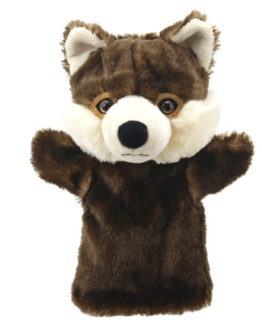 The Puppet Animal Hand Puppet Buddies, Wolf - ANB Baby -bis-hidden