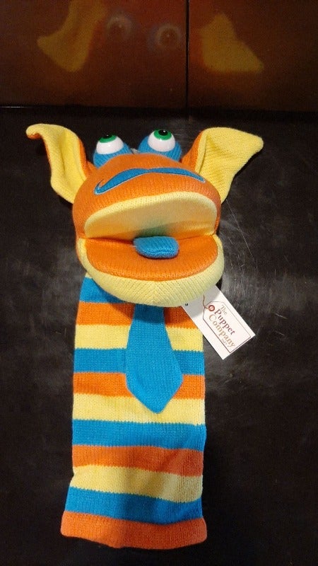 The Puppet Company Knitted Puppet, Mango - ANB Baby -Hand Puppet