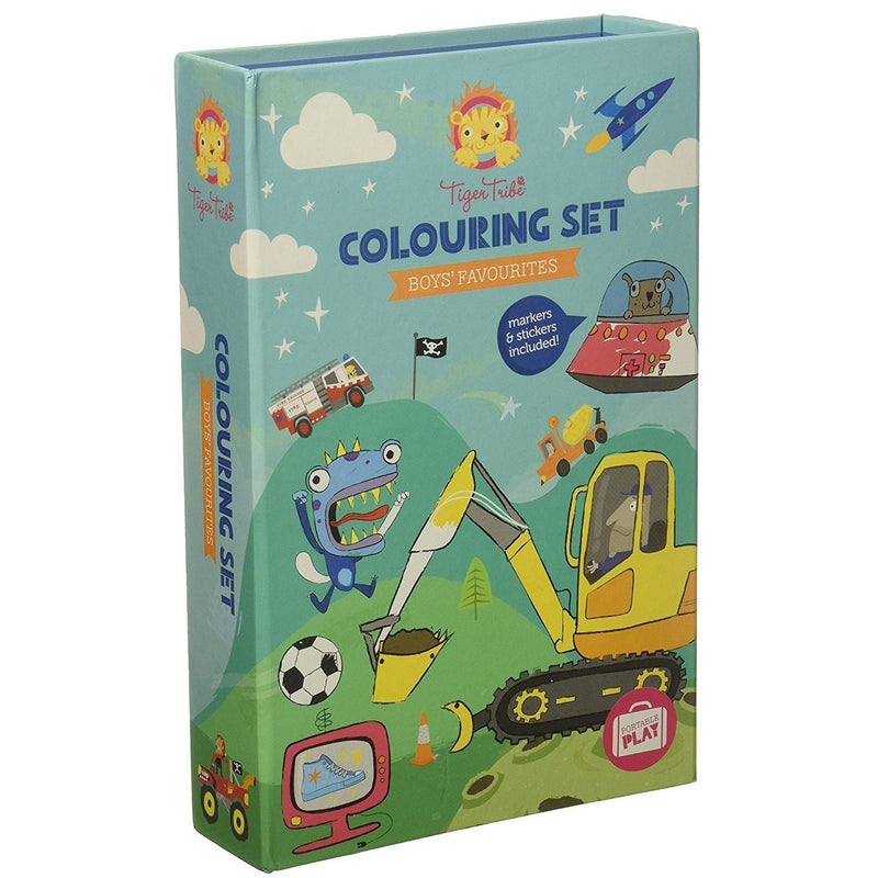 Tiger Tribe Colouring Set Boys Favorites Arts and Crafts Kit - ANB Baby -3+ years