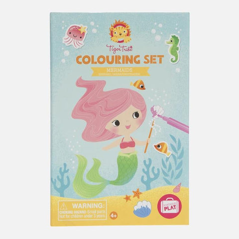 Tiger Tribe Colouring Set Mermaids - ANB Baby -Baby Milestone Stickers