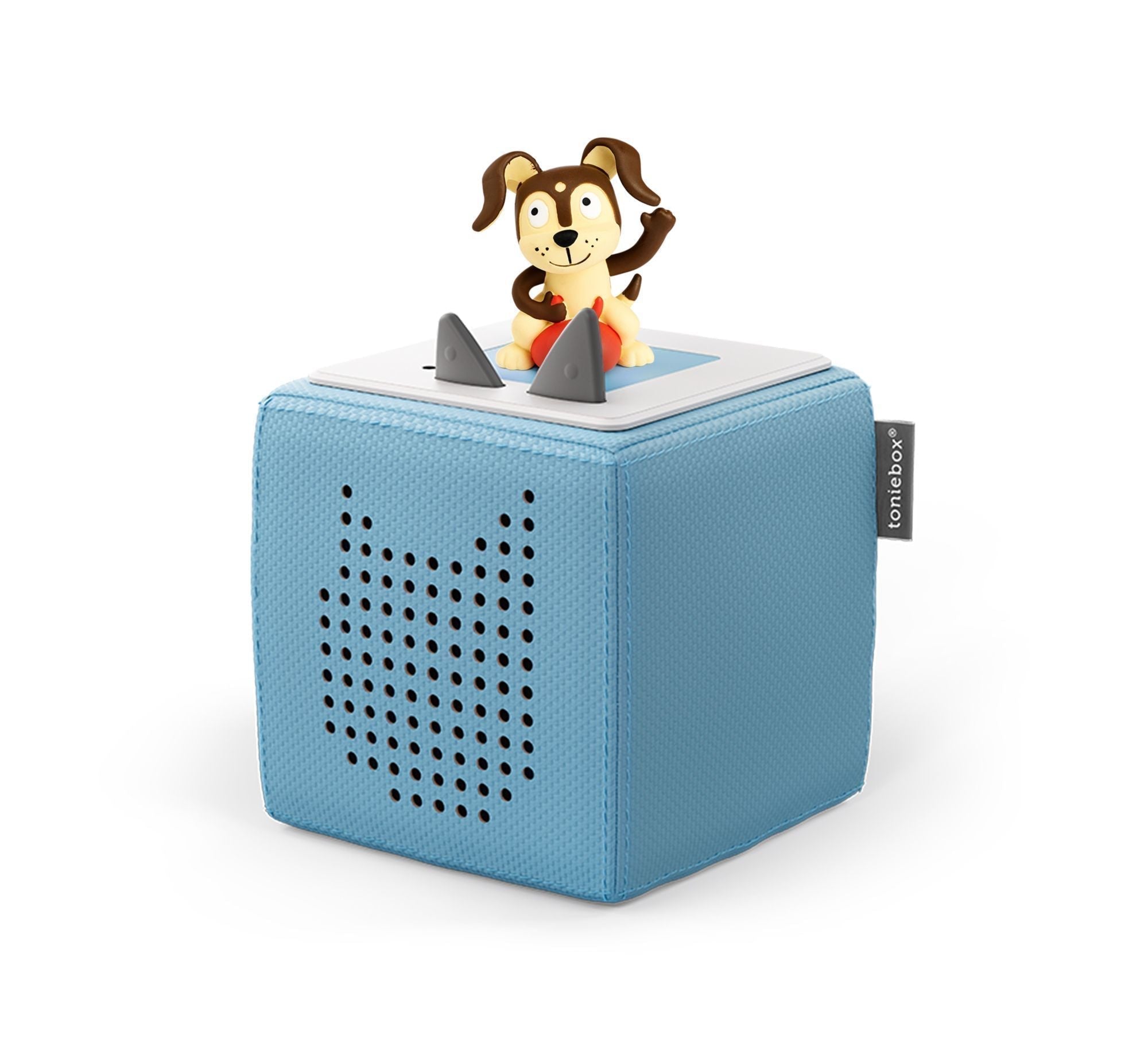 Tonies Toniebox Playtime Puppy Starter Set and Carry Case Light Blue with Tonies Audio Play Figurine - ANB Baby -$75 - $100