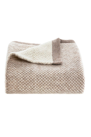 Tuwi Inti Knitted Baby Blanket, Taupe / Cream - ANB Baby -$100 - $300