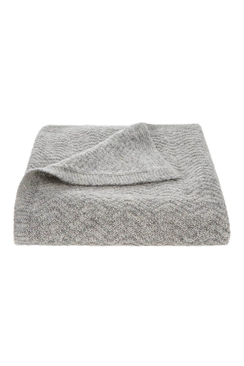 Tuwi Wave Knitted Baby Blanket, Grey - ANB Baby -$100 - $300