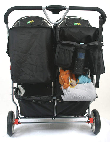 VALCO BABY Universal Stroller Caddy Organizer - BLACK - ANB Baby -Stroller Accessory