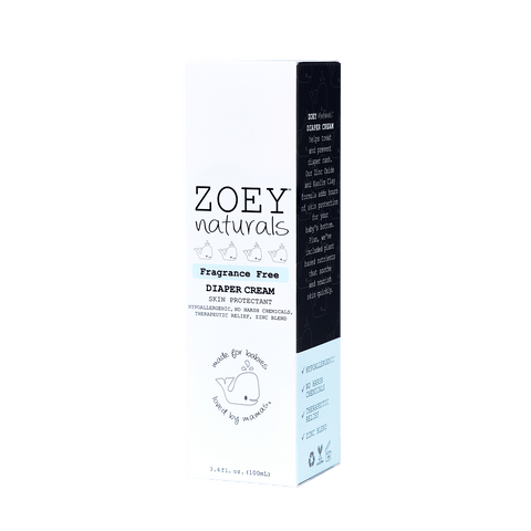 Zoey Naturals Diaper Cream Fragrance Free, 3.4 oz - ANB Baby -diaper cream