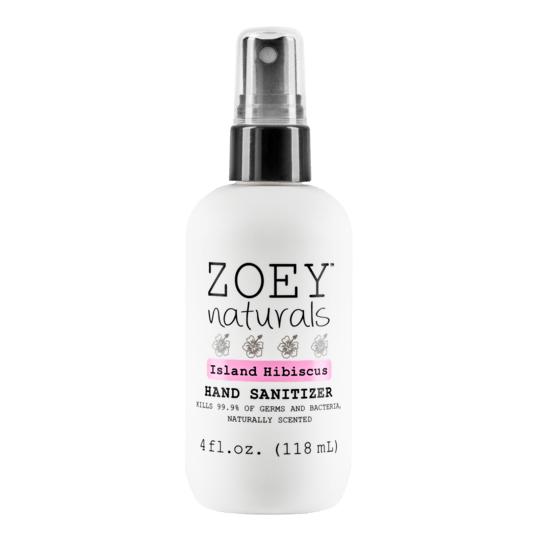 Zoey Naturals Hand Sanitizer 4 oz. Island Hibiscus, -- ANB Baby